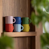 &Klevering - TUBE Tasse | Rot - Kaffee - und Teetasse - ROSA ECK Concept Store