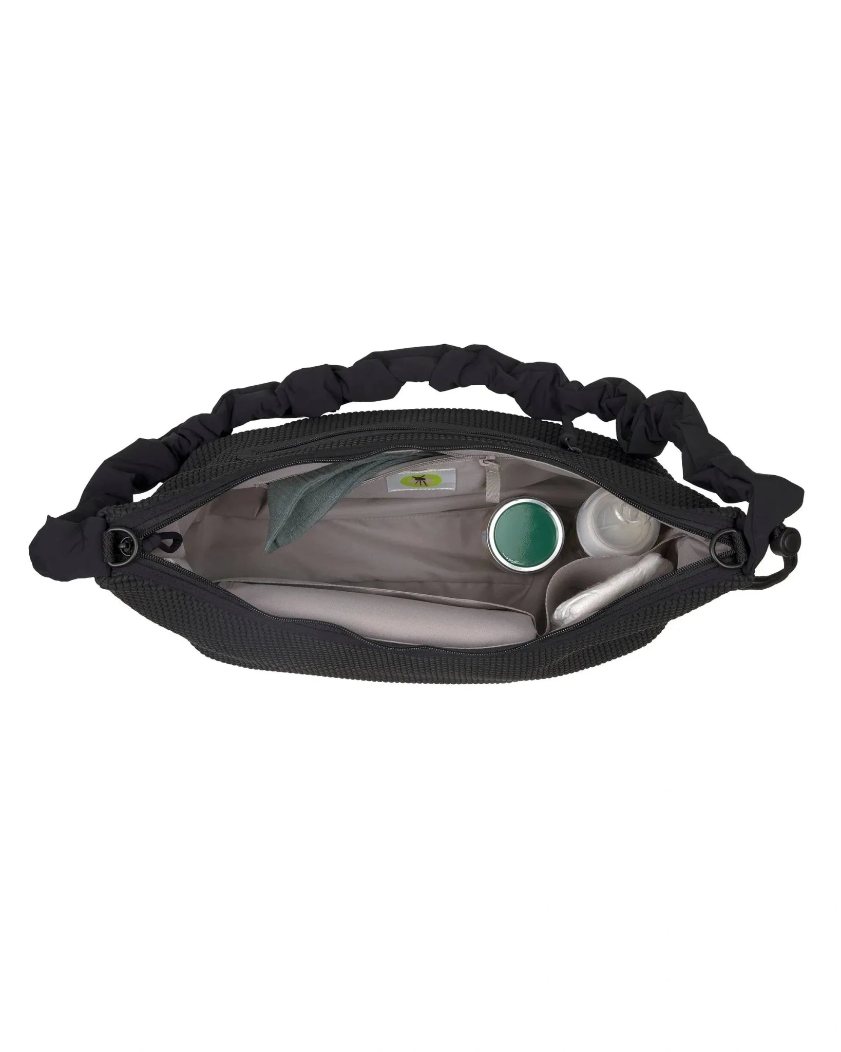 Lässig - LUNUA Wickeltasche Crossbody • Nubbed black - ROSA ECK