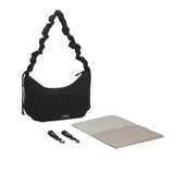 Lässig - LUNUA Wickeltasche Crossbody • Nubbed black - ROSA ECK