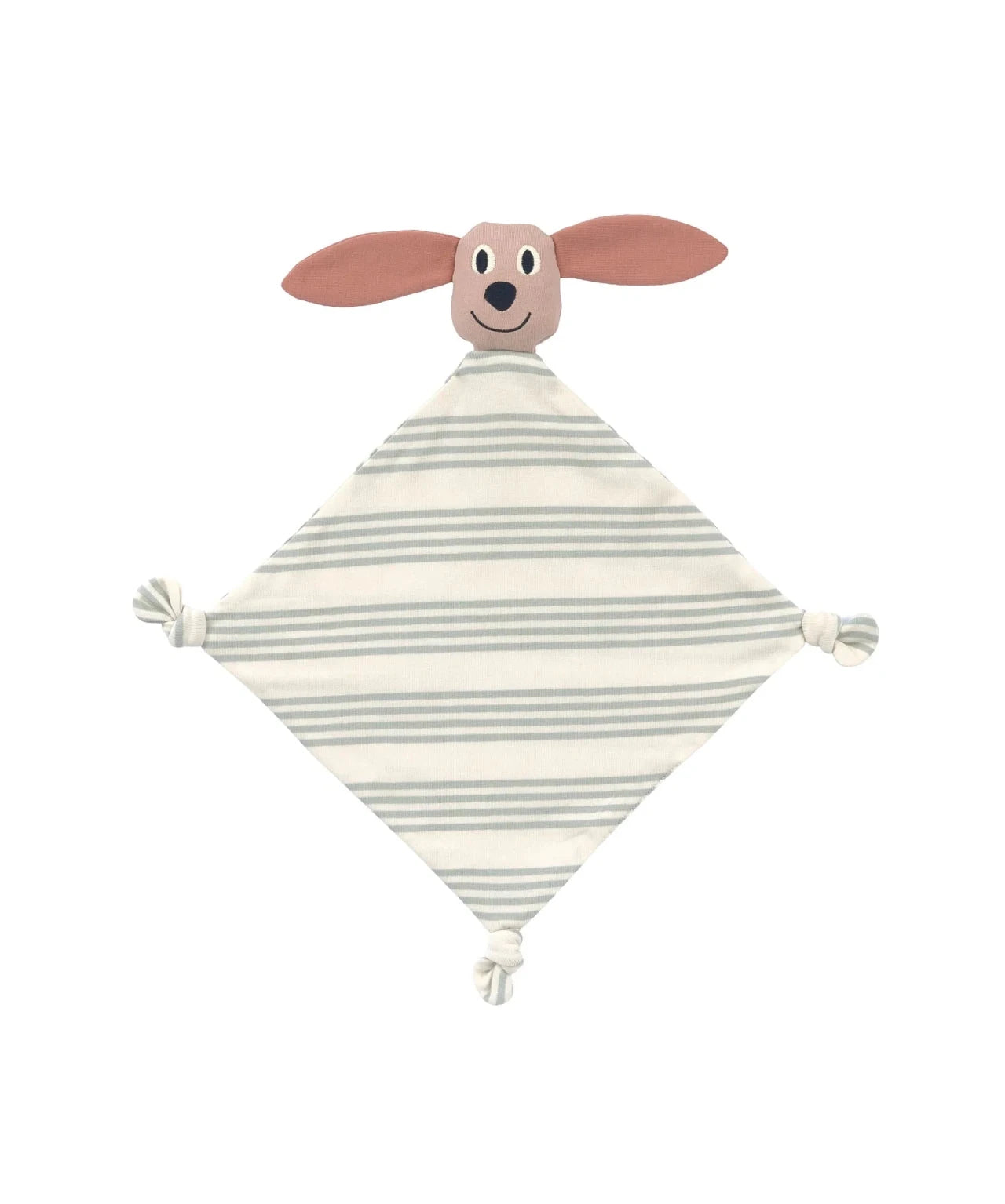 Lässig - TINY TEAM Schmusetuch aus Bio-Baumwolle • Hund - ROSA ECK