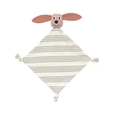 Lässig - TINY TEAM Schmusetuch aus Bio-Baumwolle • Hund - ROSA ECK