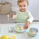 Lässig - HAPPY FRUITS Kinder - Besteck mit Silikongriff • Zitrone - ROSA ECK