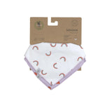 Lässig - HAPPY RASCALS Baby - Lätzchen Dreieckstuch • Herz - ROSA ECK