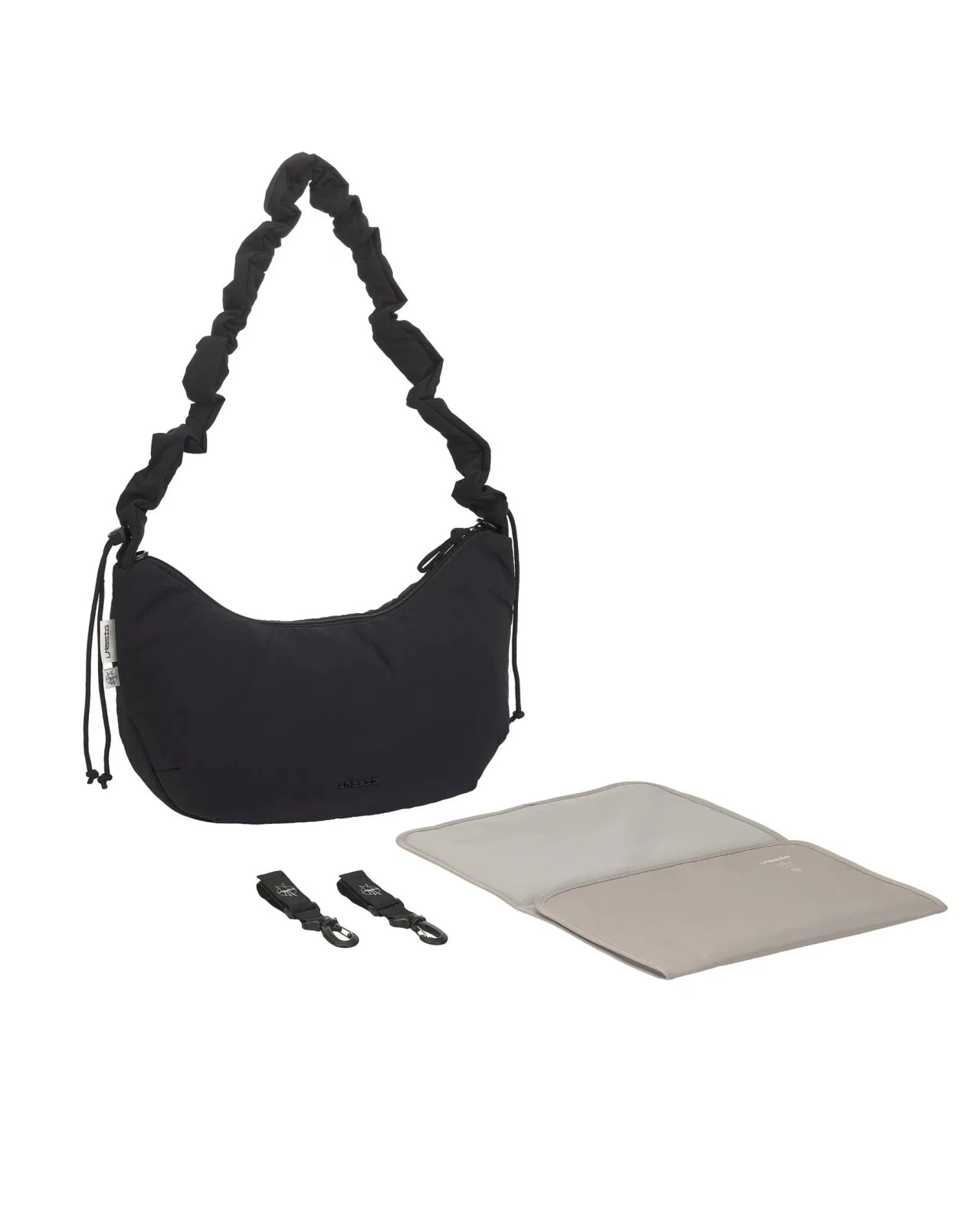 Lässig - LUNUA Wickeltasche Crossbody • black - ROSA ECK