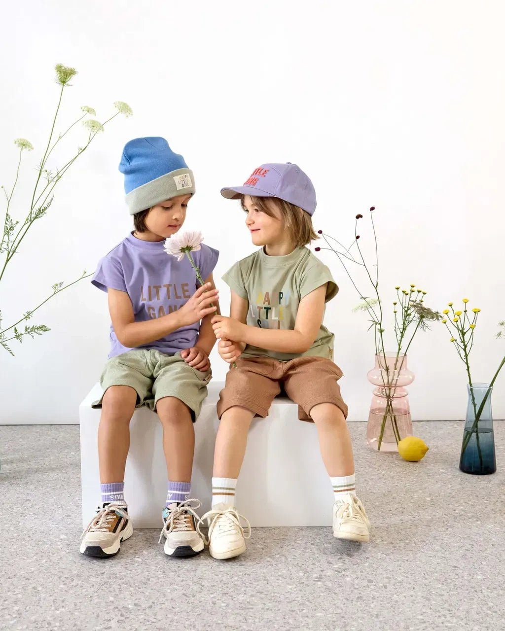 Lässig - Socken für Kinder (3er Set) • Pfirsich/Flieder - ROSA ECK