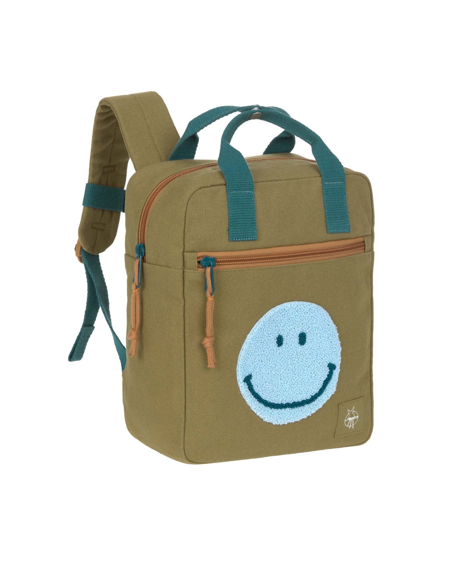 Lässig - SQUARE LITTLE ONE & ME Kindergartenrucksack | Small, Olivgrün - Rucksack - ROSA ECK - Rucksack, ,