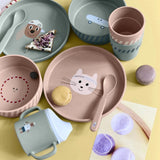 Lässig - TINY TEAM Löffel - Set für Kinder • Hund - ROSA ECK