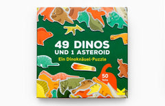 Laurence King Publishing - 49 DINOSAURIER UND 1 ASTEROID Puzzle - ROSA ECK - Kinder, LKP, LKV