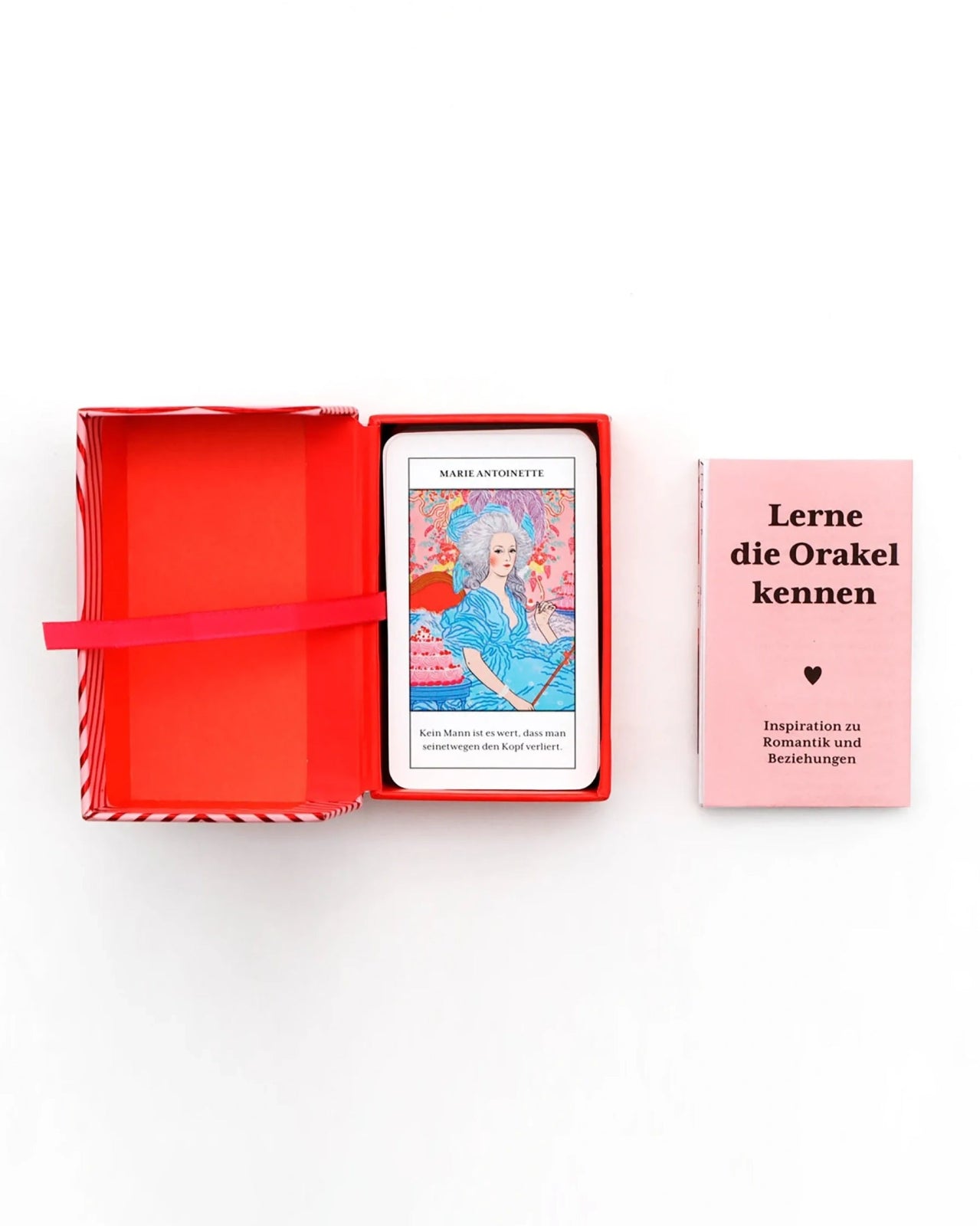 Laurence King Publishing - LIEBES - ORAKEL MINI Tarotkarten - Spiel - ROSA ECK
