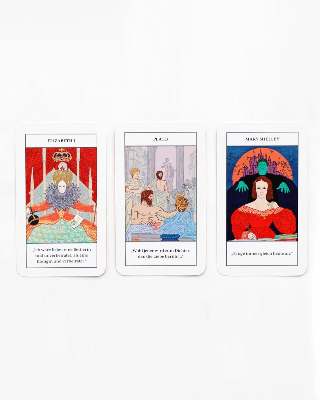 Laurence King Publishing - LIEBES - ORAKEL MINI Tarotkarten - Spiel - ROSA ECK