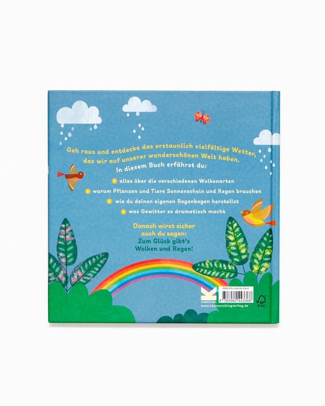 Laurence King Publishing - ZUM GLÜCK GIBT'S WOLKEN UND REGEN Kinderbuch - ROSA ECK - Kinder, LKG,