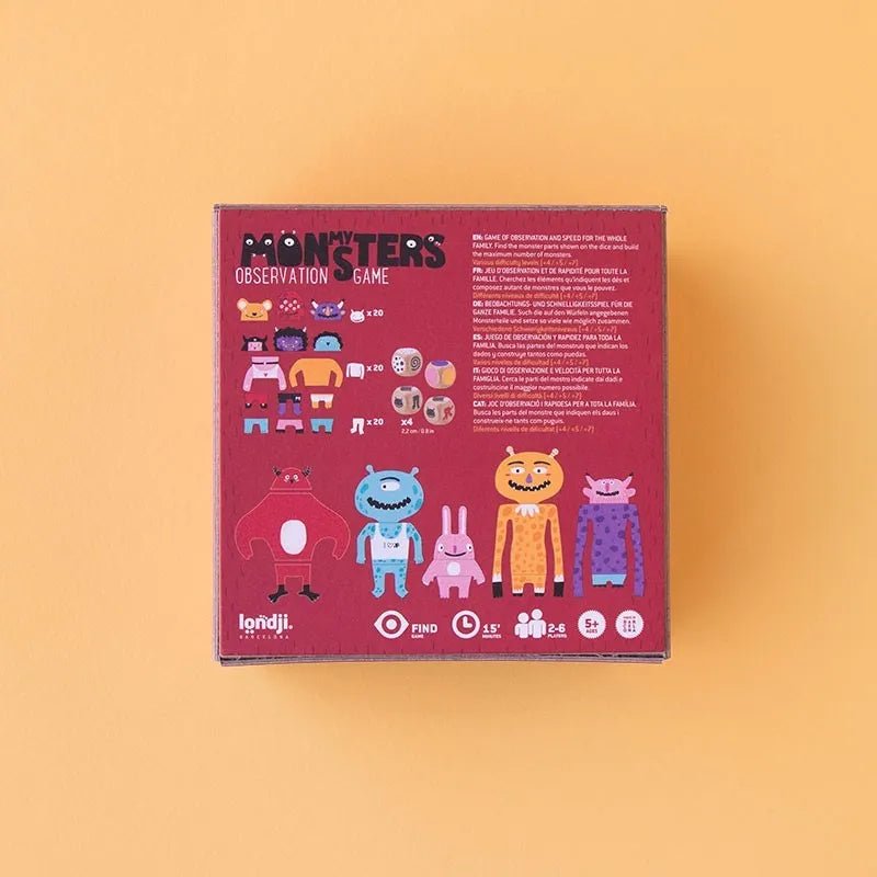 Londji - MY MONSTERS Familienspiel - Spiel - ROSA ECK