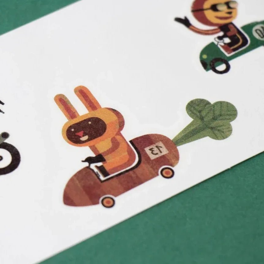 Londji - RACE Temporäre Kinder - Tattoos - Kindertattoos - ROSA ECK