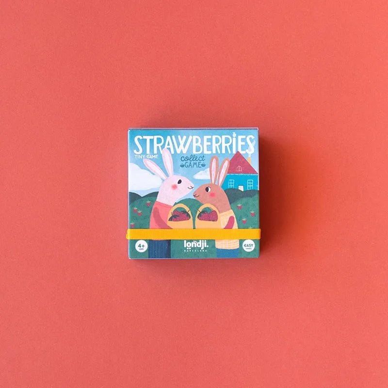 Londji - STRAWBERRIES Mini - Kinderspiel - Spiel - ROSA ECK