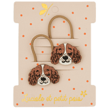 Luciole et Petit Pois - ALBA THE SPRINGER Mini-Haargummis (2er-Set) - ROSA ECK