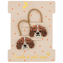 Luciole et Petit Pois - ALBA THE SPRINGER Mini-Haargummis (2er-Set) - ROSA ECK