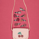 Luciole et Petit Pois - BERRY RASPBERRY Mini - Haarspangen (2er - Set) - ROSA ECK