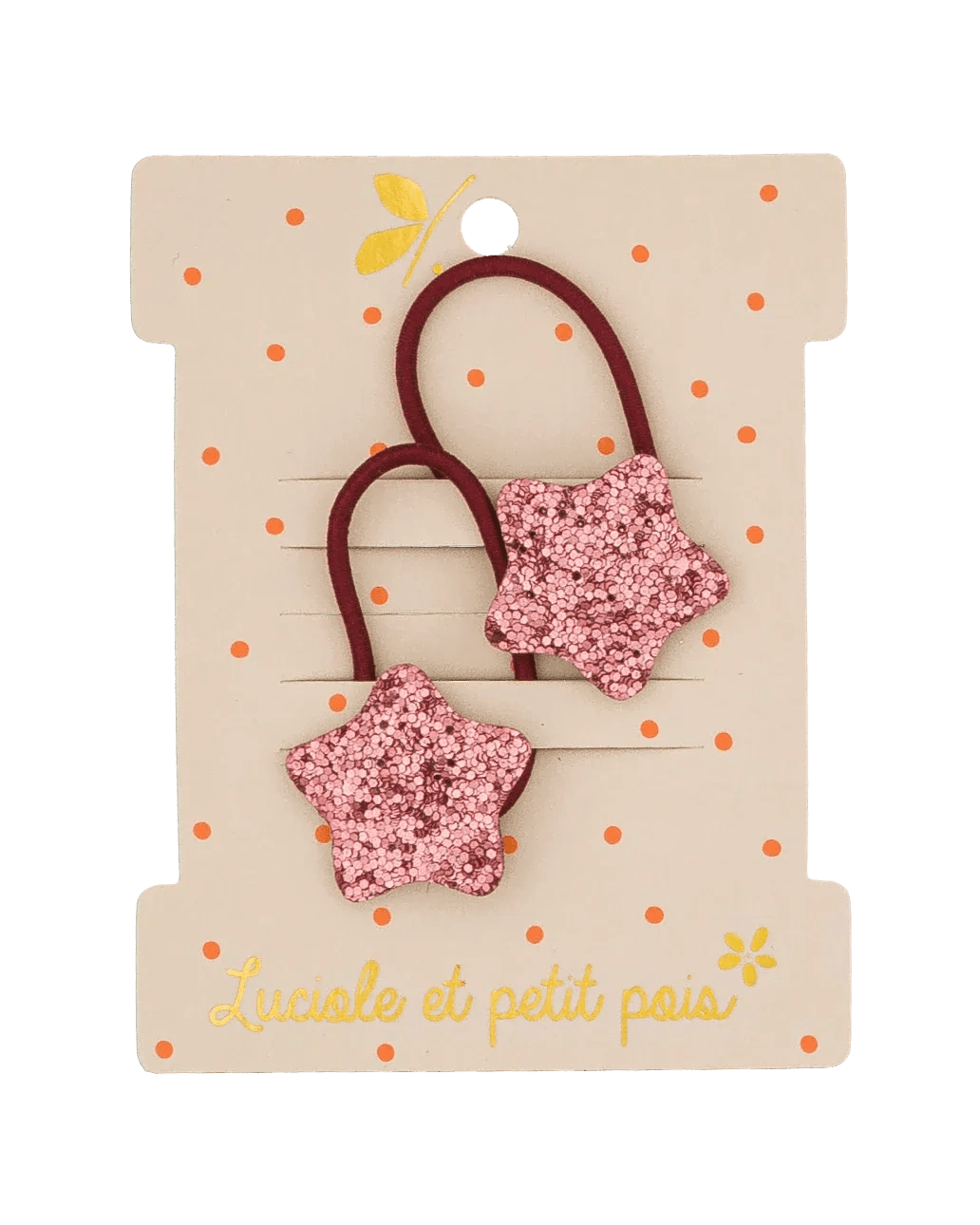 Luciole et Petit Pois - BUBBLE STAR Mini Haargummis • Raspberry (2er - Set) - ROSA ECK