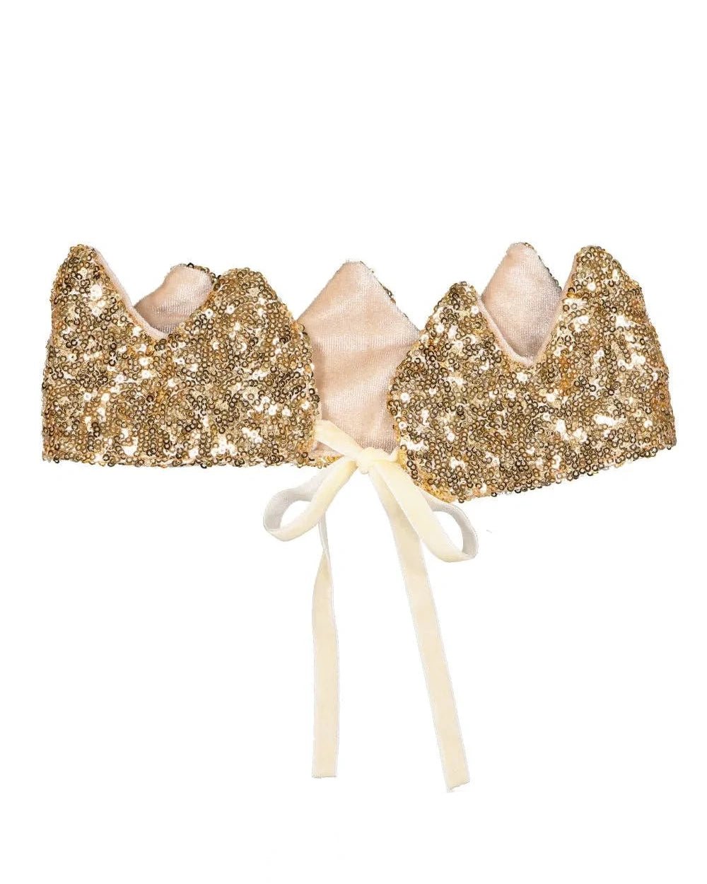 Luciole et Petit Pois - KRONE Kostümaccessoire • Goldene Pailletten - ROSA ECK