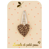 Luciole et Petit Pois - LEO HERZ Mini - Haarspange - ROSA ECK