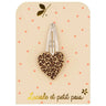 Luciole et Petit Pois - LEO HERZ Mini - Haarspange - ROSA ECK