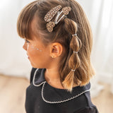 Luciole et Petit Pois - LEO HERZ Mini-Haarspangen (2er-Set) - ROSA ECK