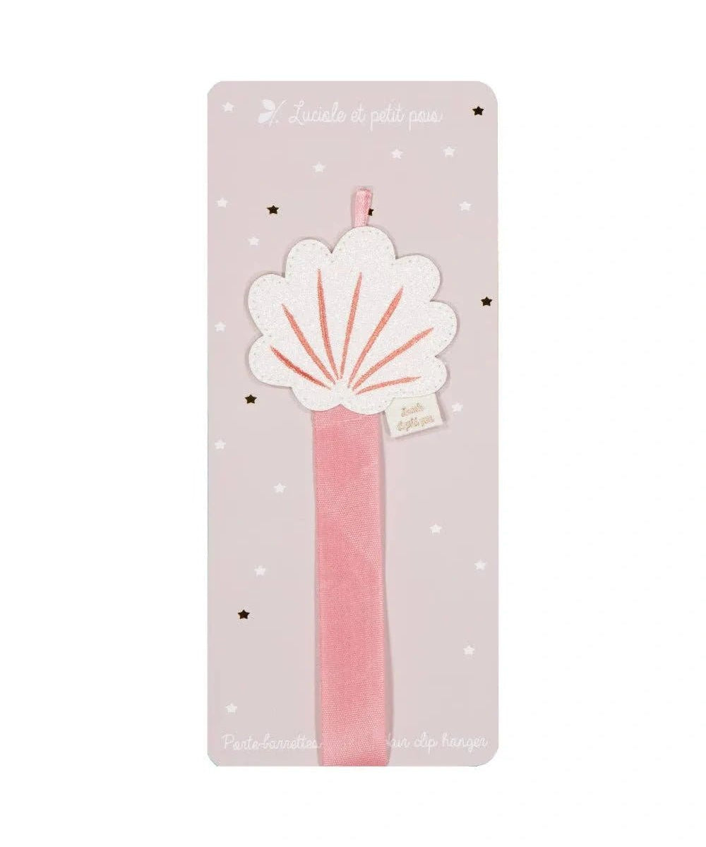 Luciole et Petit Pois - SHELL Wandhalter für Mini - Haarspangen - ROSA ECK