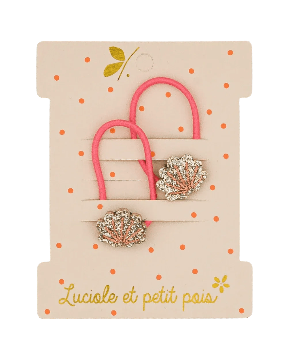 Luciole et Petit Pois - SHELLS Mini - Haargummis (2er - Set) - ROSA ECK