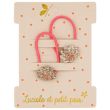 Luciole et Petit Pois - SHELLS Mini - Haargummis (2er - Set) - ROSA ECK