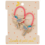 Luciole et Petit Pois - SUNNY THE HUMMINGBIRD Mini - Haargummis (2er - Set) - ROSA ECK