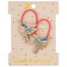 Luciole et Petit Pois - SUNNY THE HUMMINGBIRD Mini - Haargummis (2er - Set) - ROSA ECK