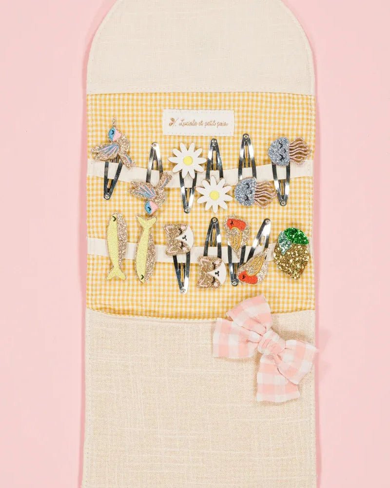 Luciole et Petit Pois - SUNNY THE HUMMINGBIRD Mini - Haarspangen (2er - Set) - ROSA ECK