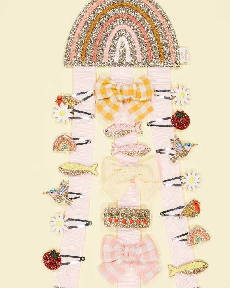 Luciole et Petit Pois - SUNNY THE HUMMINGBIRD Mini - Haarspangen (2er - Set) - ROSA ECK