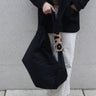Lukkily - LUKKILY BAG #2 Tragetasche | Black / Leo - ROSA ECK - Mom Bag, Schwarz,