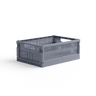 Made Crate - Klappbox Midi Blue Grey - ROSA ECK - Blau, ,