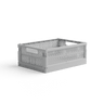 Made Crate - Klappbox Midi Misty Grey - ROSA ECK - Grau, ,