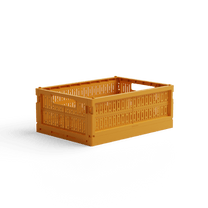 Made Crate - Klappbox Midi Mustard - ROSA ECK - Gelb, ,