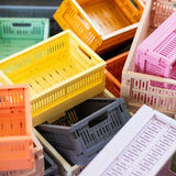 Made Crate - Klappbox Mini Blue Grey - ROSA ECK - Grau, ,