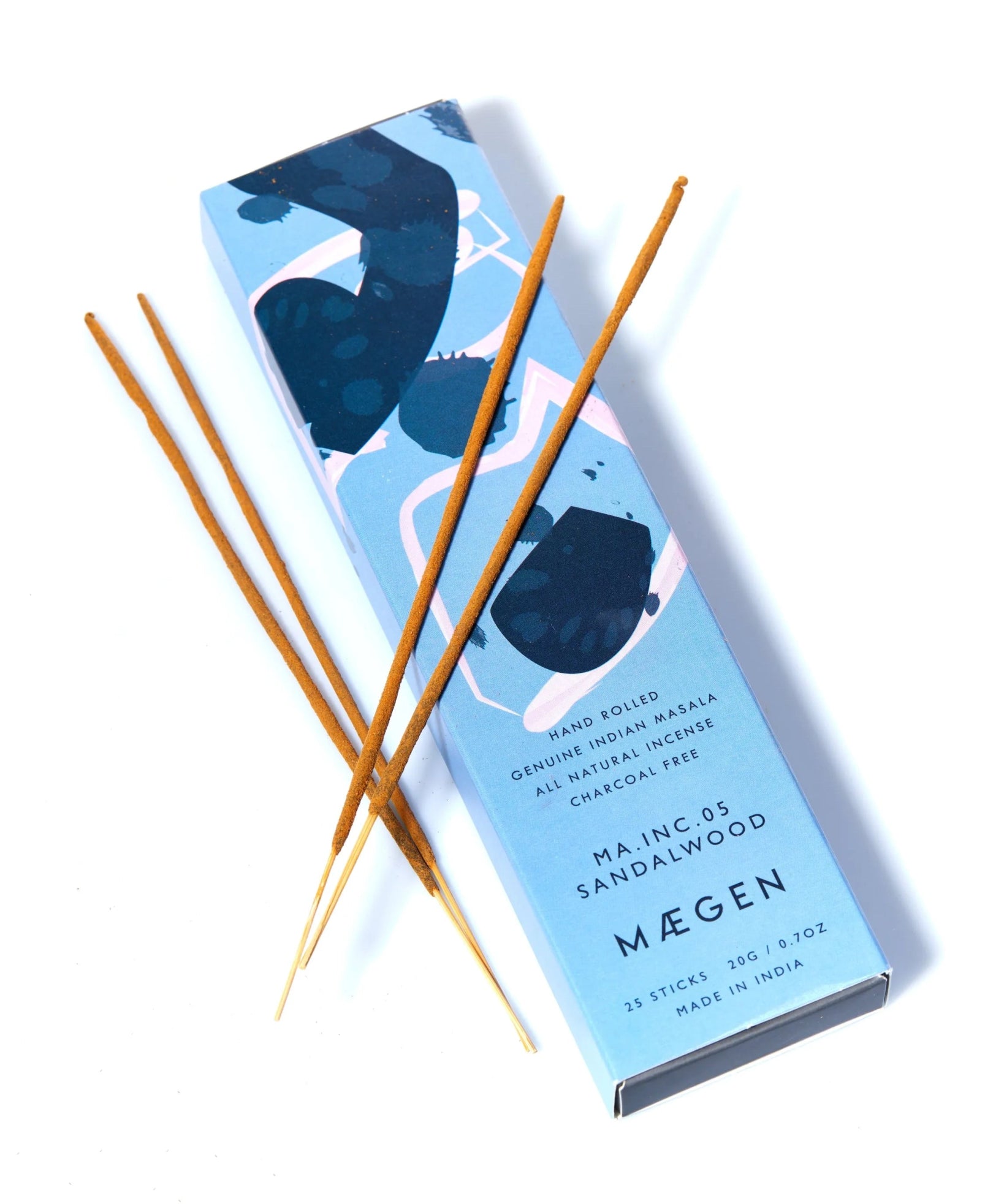 MAEGEN - SANDALWOOD Räucherstäbchen (25 Stück) - Räucherstäbchen - ROSA ECK Concept Store
