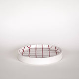 Magazin Minori - GRID Kleiner Teller mit Linienraster • tramonto red - Teller - ROSA ECK Concept Store