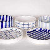 Magazin Minori - GRID Schale mit Linienraster • mare blue - Schüssel - ROSA ECK Concept Store