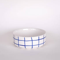 Magazin Minori - GRID Schale mit Linienraster • mare blue - Schüssel - ROSA ECK Concept Store