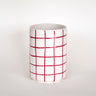 Magazin Minori - GRID Vase mit Linienraster • tramonto red - Vase - ROSA ECK Concept Store