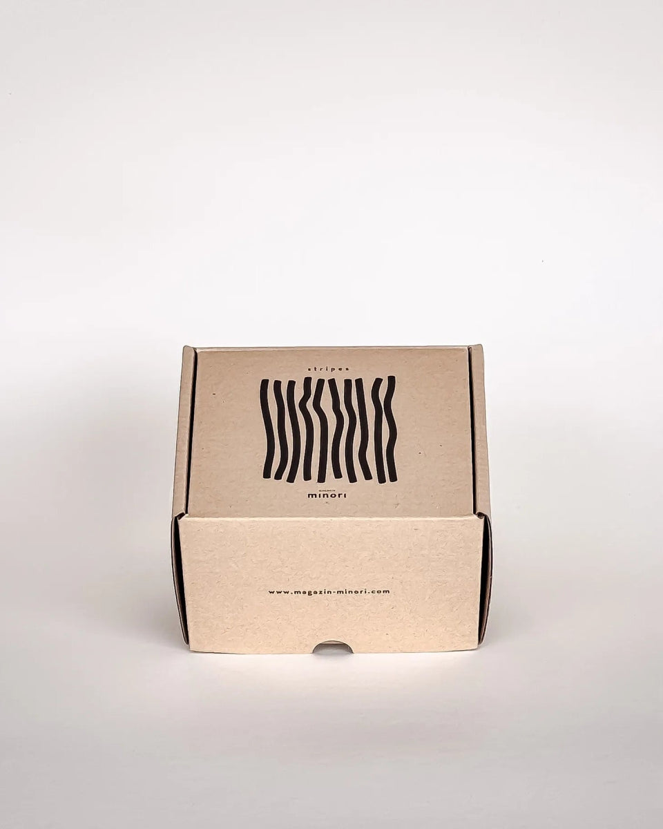 Magazin Minori - STRIPES Espressotasse mit Untersetzer • spiaggia yellow - ROSA ECK Concept Store