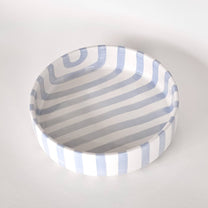 Magazin Minori - STRIPES Große Schale mit Streifen • morning azzurro - Schüssel - ROSA ECK Concept Store