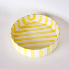 Magazin Minori - STRIPES Große Schale mit Streifen • Spiaggia Yellow - Schüssel - ROSA ECK