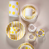 Magazin Minori - STRIPES Große Schale mit Streifen • Spiaggia Yellow - Schüssel - ROSA ECK