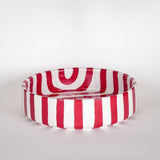 Magazin Minori - STRIPES Große Schale mit Streifen • tramonto red - Schüssel - ROSA ECK Concept Store