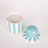 Magazin Minori - STRIPES Kerze im Keramikgefäß • Amalfi Mint - ROSA ECK