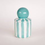 Magazin Minori - STRIPES Kerze im Keramikgefäß • Amalfi Mint - ROSA ECK